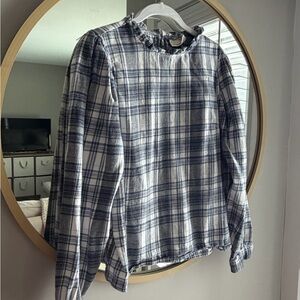 Universal Thread Plaid Ruffle Blouse
